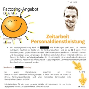 Für wen eignet sich Factoring einfach erklärt Was ist Factoring Zeitarbeit Factoring Personaldienstleister Personaldienstleistung